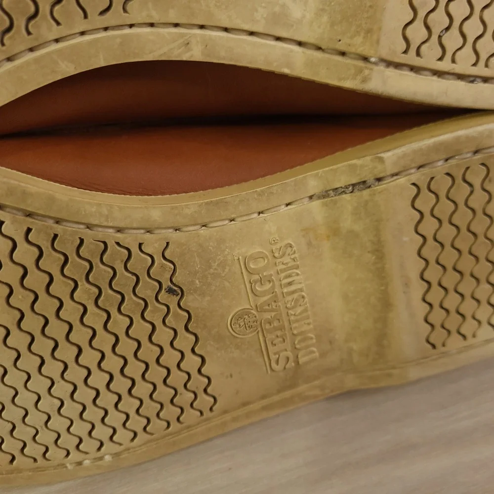 Sebago Docksides Boat Shoes Loafers Mens Size 13 M Tan Leather Classic Timeless